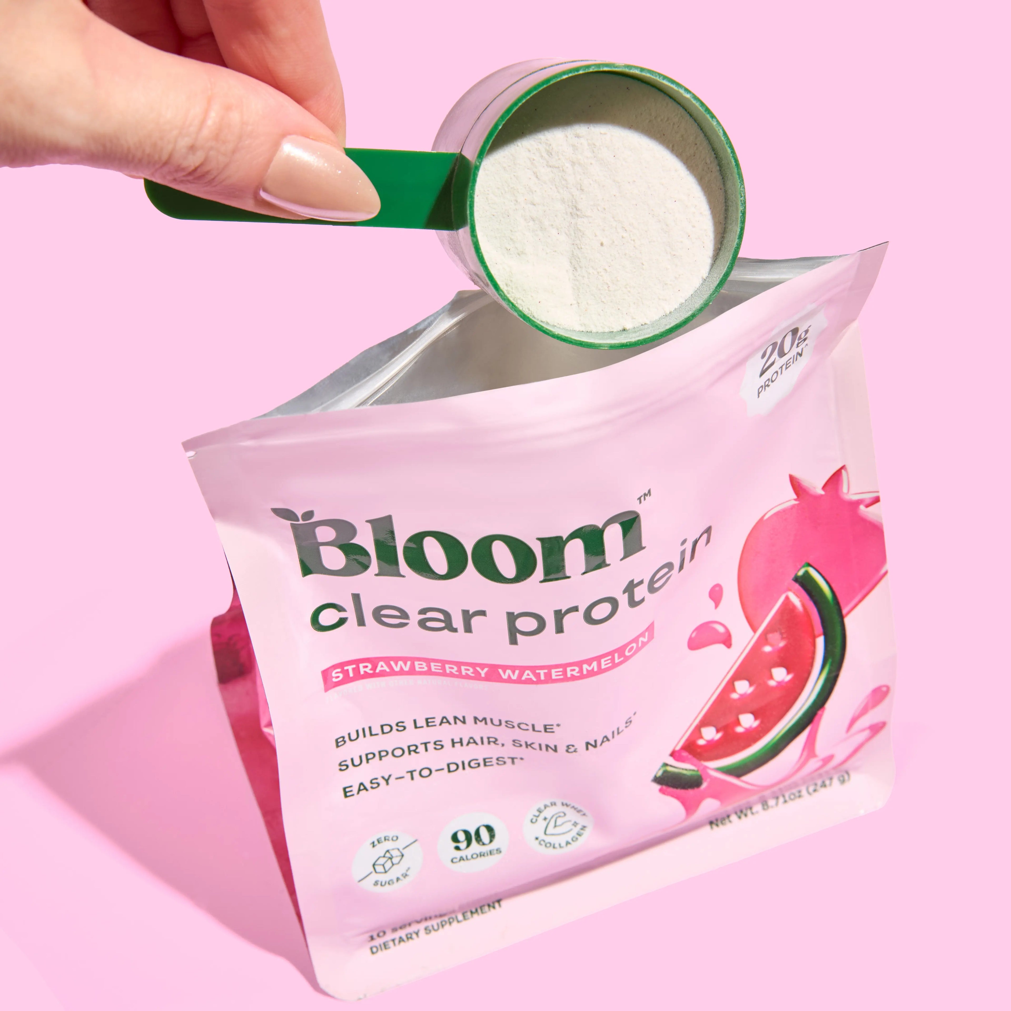 ✨ Bloom Nutrition Clear Protein – Whey + Colágeno, 20g Proteína, 0g Azúcar, Bebida Ligera y Refrescante ✨