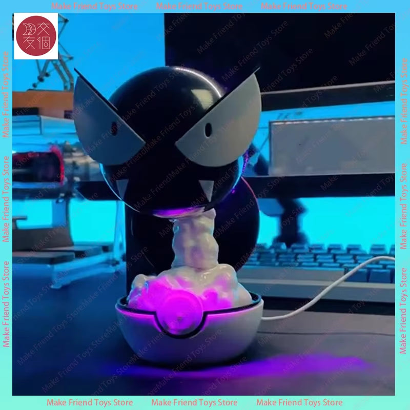 Rechargeable Gastly Luminous Humidifier Gastly Purple‑Led Mist Humidifier Haunted Gastly Humidifier Purple Mist Christmas Gifts