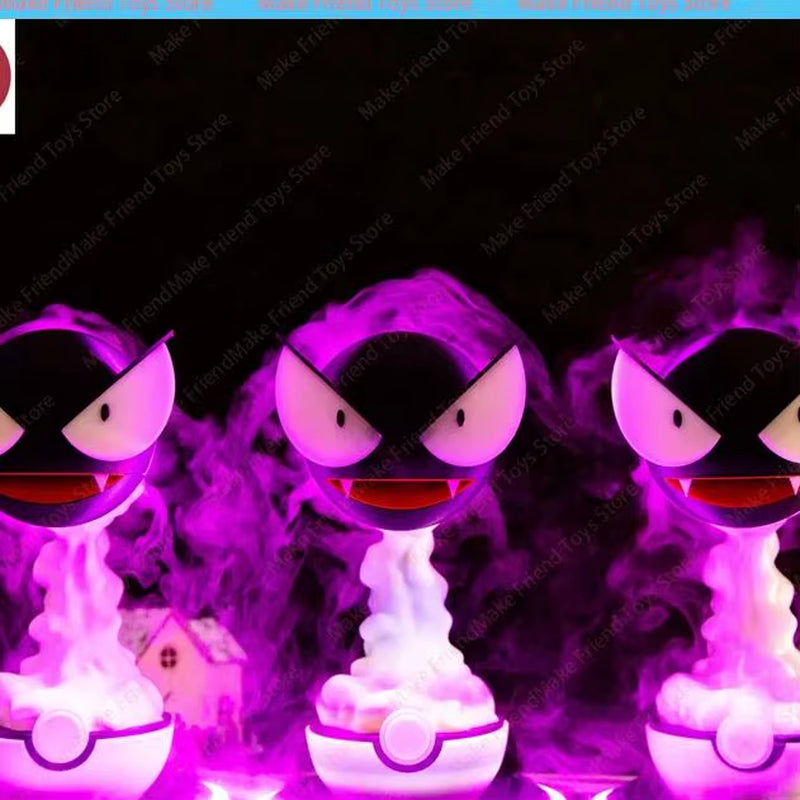 Rechargeable Gastly Luminous Humidifier Gastly Purple‑Led Mist Humidifier Haunted Gastly Humidifier Purple Mist Christmas Gifts
