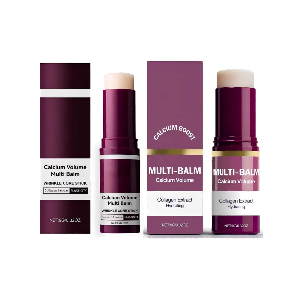 Calcium Volume Multi Balm Deep Hydration Face Skin Elasticity Enhanced Puffy Eyes Treatments anti Wrinkle Collagen Balm Stick 9G