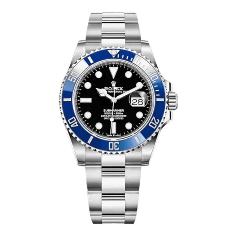 Submariner "Cookie Monster" Oystersteel – Black Dial Blue Bezel Oyster Date