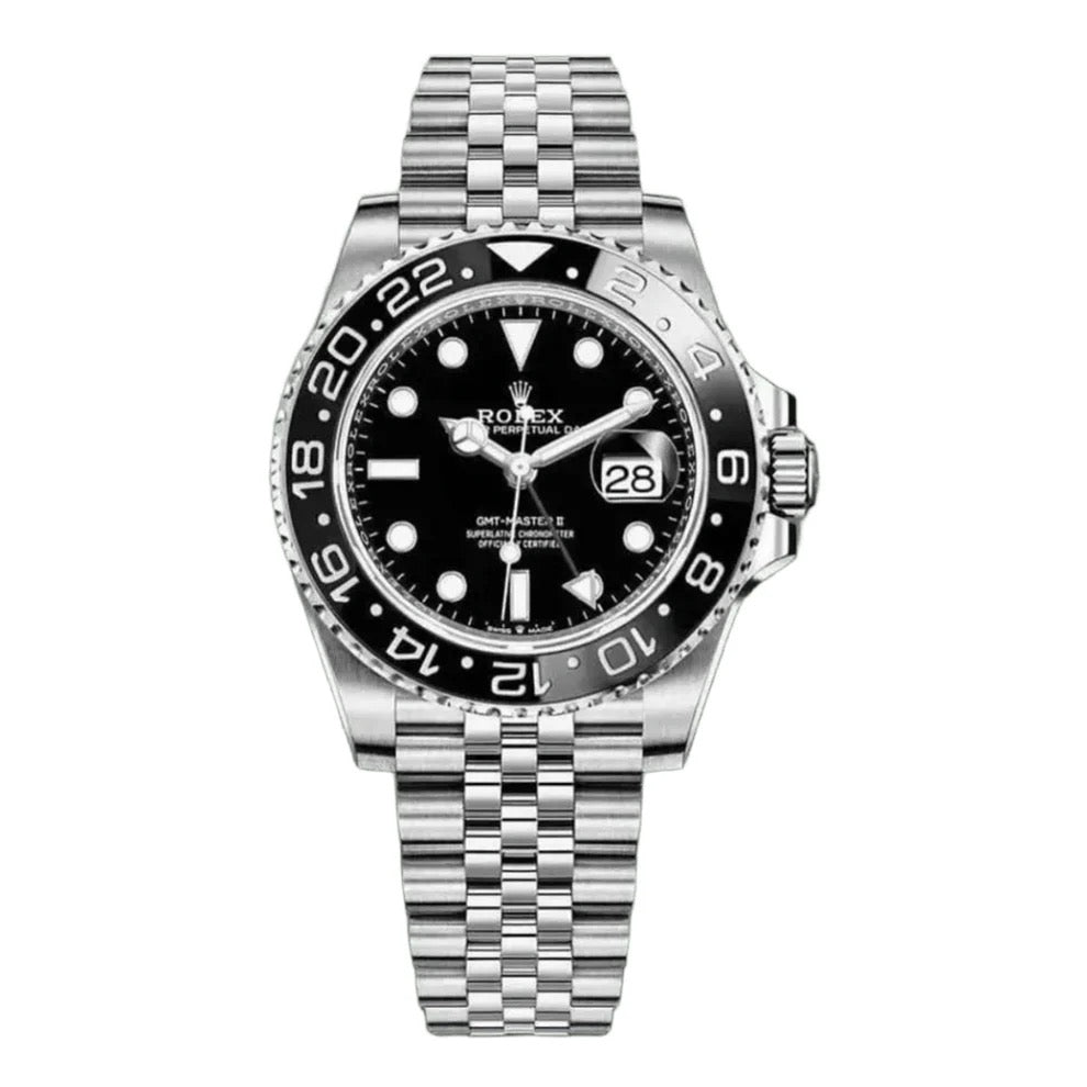 GMT-Master II Oystersteel - Black Dial Black Bezel Jubilee