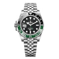 GMT-Master II "Sprite" Oystersteel - Black Dial Black & Green Bezel Jubilee
