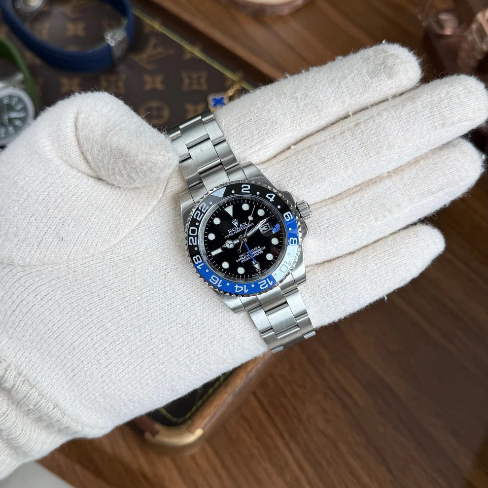 GMT-Master II "Batman" Oystersteel - Black Dial Black & Blue Bezel Oyster