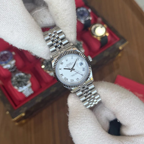 Datejust Oystersteel - White Roman Dial Jubilee