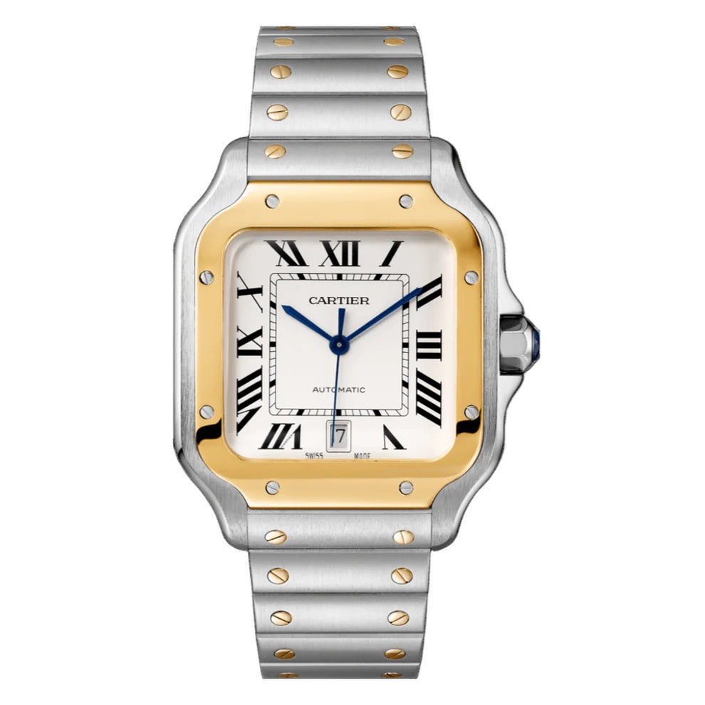 Santos Two-Tone – White Dial