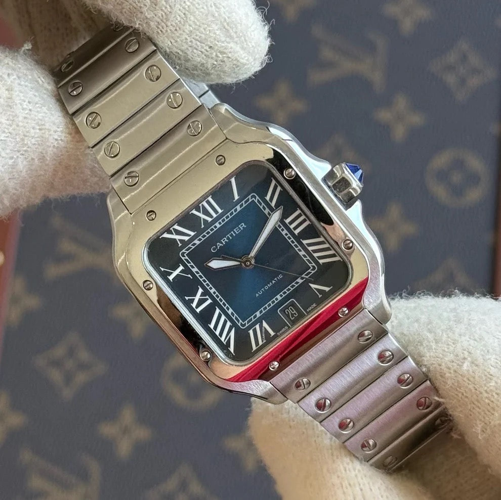 Santos Steel – Blue Dial