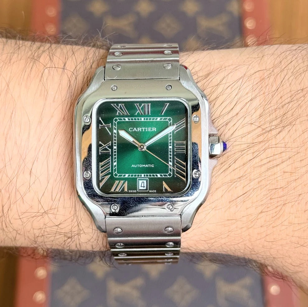 Santos Steel – Green Dial