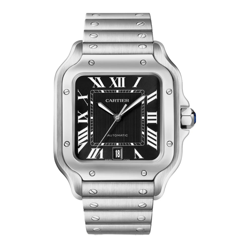 Santos Steel – Black Dial