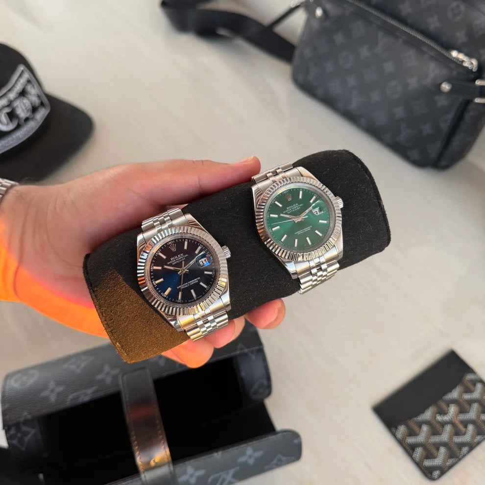 Travel Watch Roll Large LV - Black