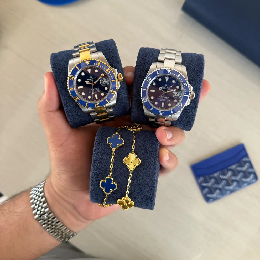 Travel Watch Roll Large - Blue