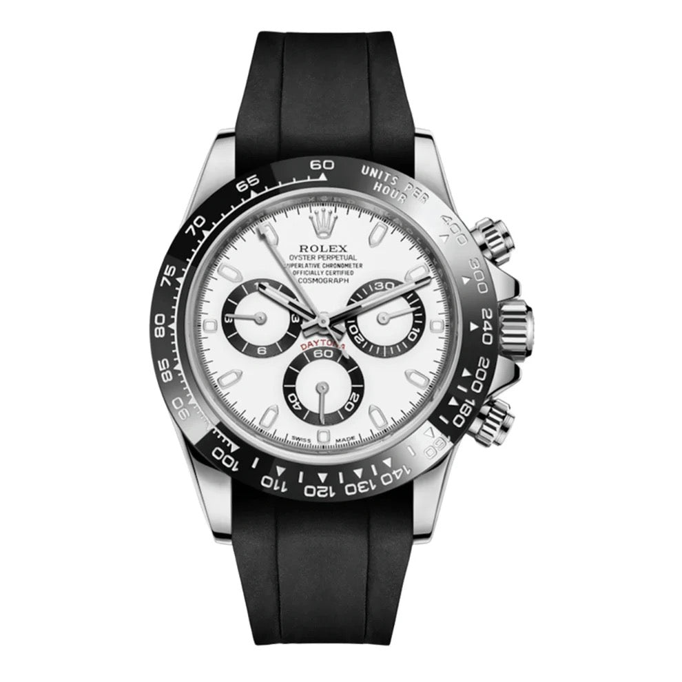 Daytona Oystersteel – White Dial Oysterflex