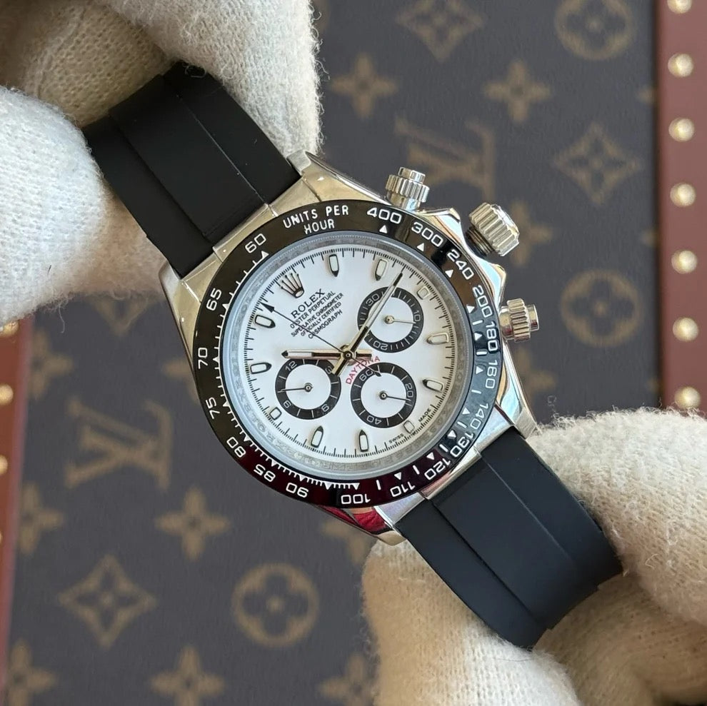 Daytona Oystersteel – White Dial Oysterflex