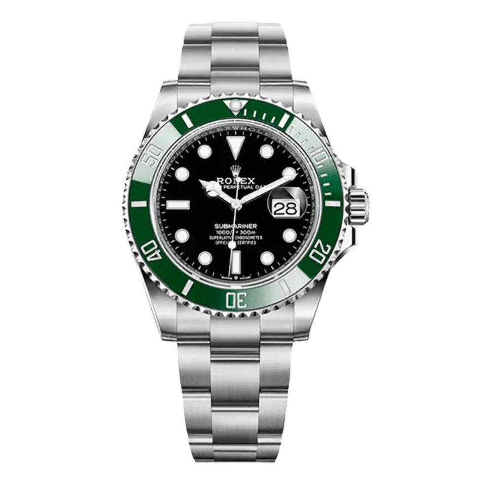 Submariner "Starbucks" Oystersteel – Black Dial Green Bezel Oyster Date