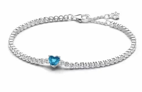 High quality 925 sterling silver exquisite women's tennis fashion bracelet men's and women's holiday surprise jewelry
