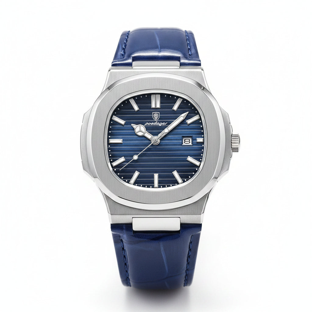 POEDAGAR Leather Watch