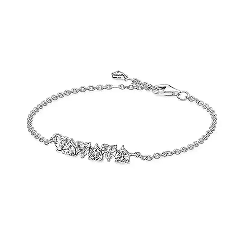 High quality 925 sterling silver exquisite women's tennis fashion bracelet men's and women's holiday surprise jewelry