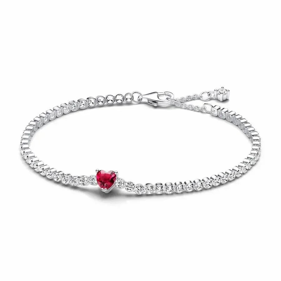 High quality 925 sterling silver exquisite women's tennis fashion bracelet men's and women's holiday surprise jewelry