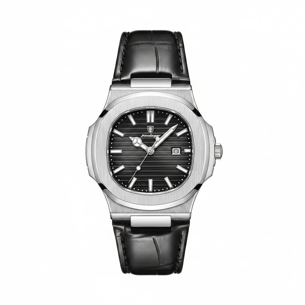 POEDAGAR Leather Watch