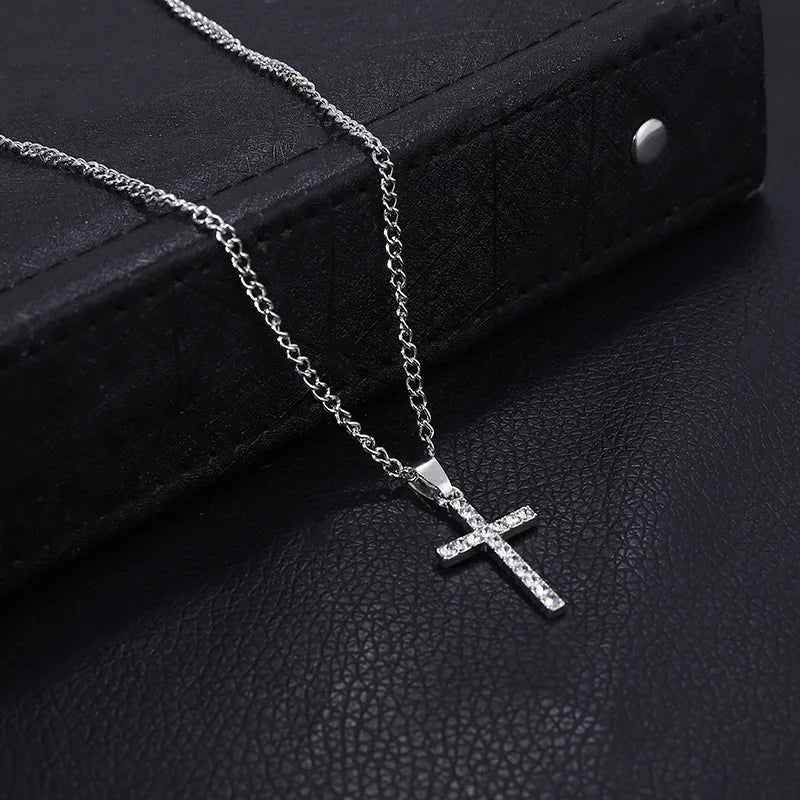 Urban Shine Cross Pendant Necklace