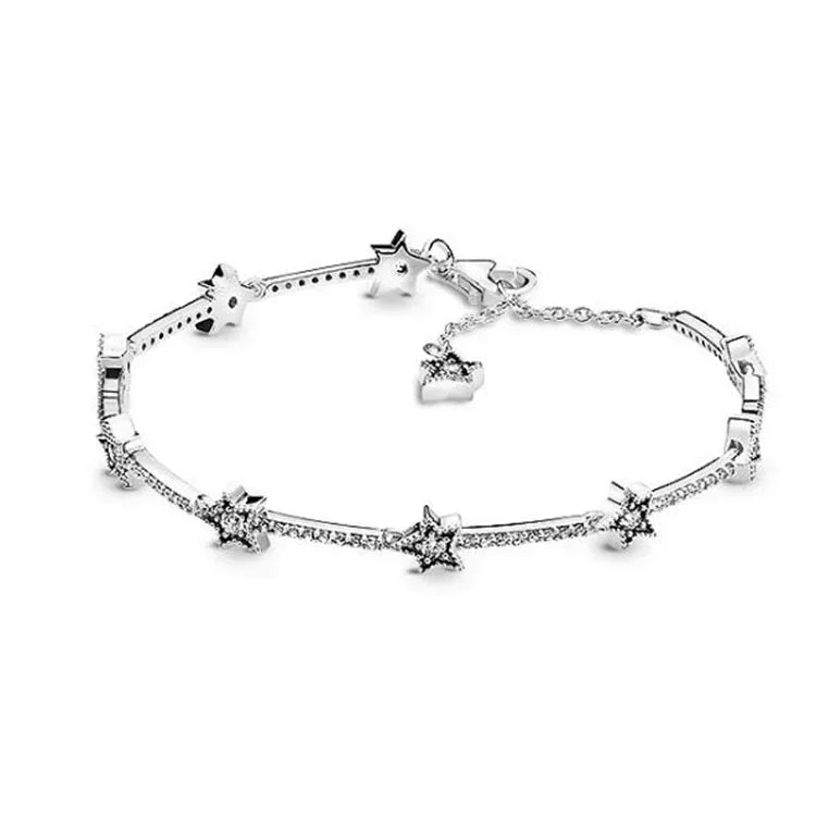 High quality 925 sterling silver exquisite women's tennis fashion bracelet men's and women's holiday surprise jewelry