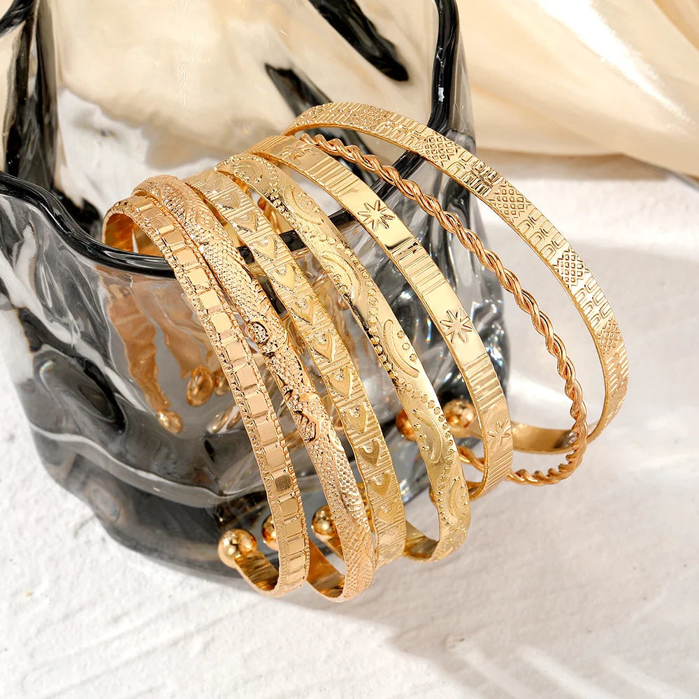 Rebel Heart Gold Bracelet Set