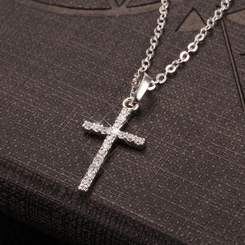 Urban Shine Cross Pendant Necklace