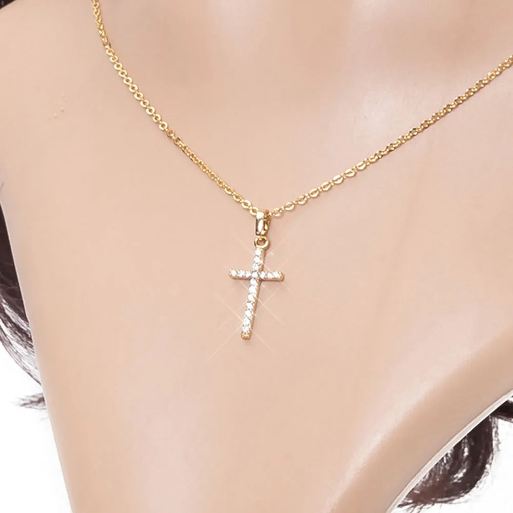 Urban Shine Cross Pendant Necklace
