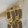 SparkLuxe CZ Hoop Earrings