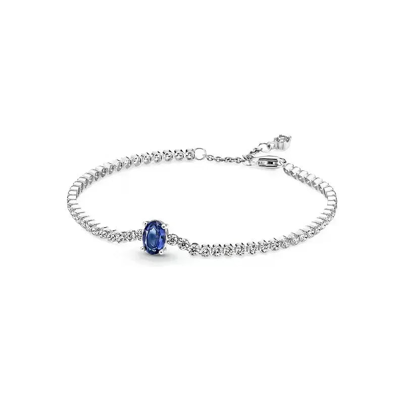 High quality 925 sterling silver exquisite women's tennis fashion bracelet men's and women's holiday surprise jewelry