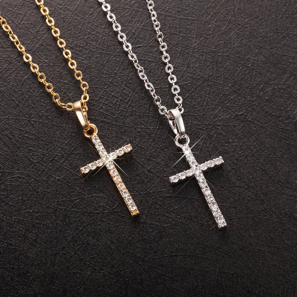 Urban Shine Cross Pendant Necklace