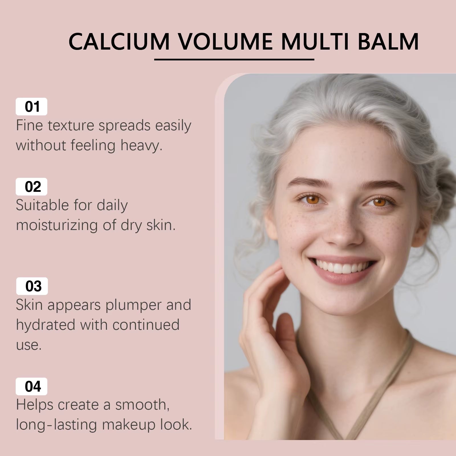 Calcium Volume Multi Balm Deep Hydration Face Skin Elasticity Enhanced Puffy Eyes Treatments anti Wrinkle Collagen Balm Stick 9G