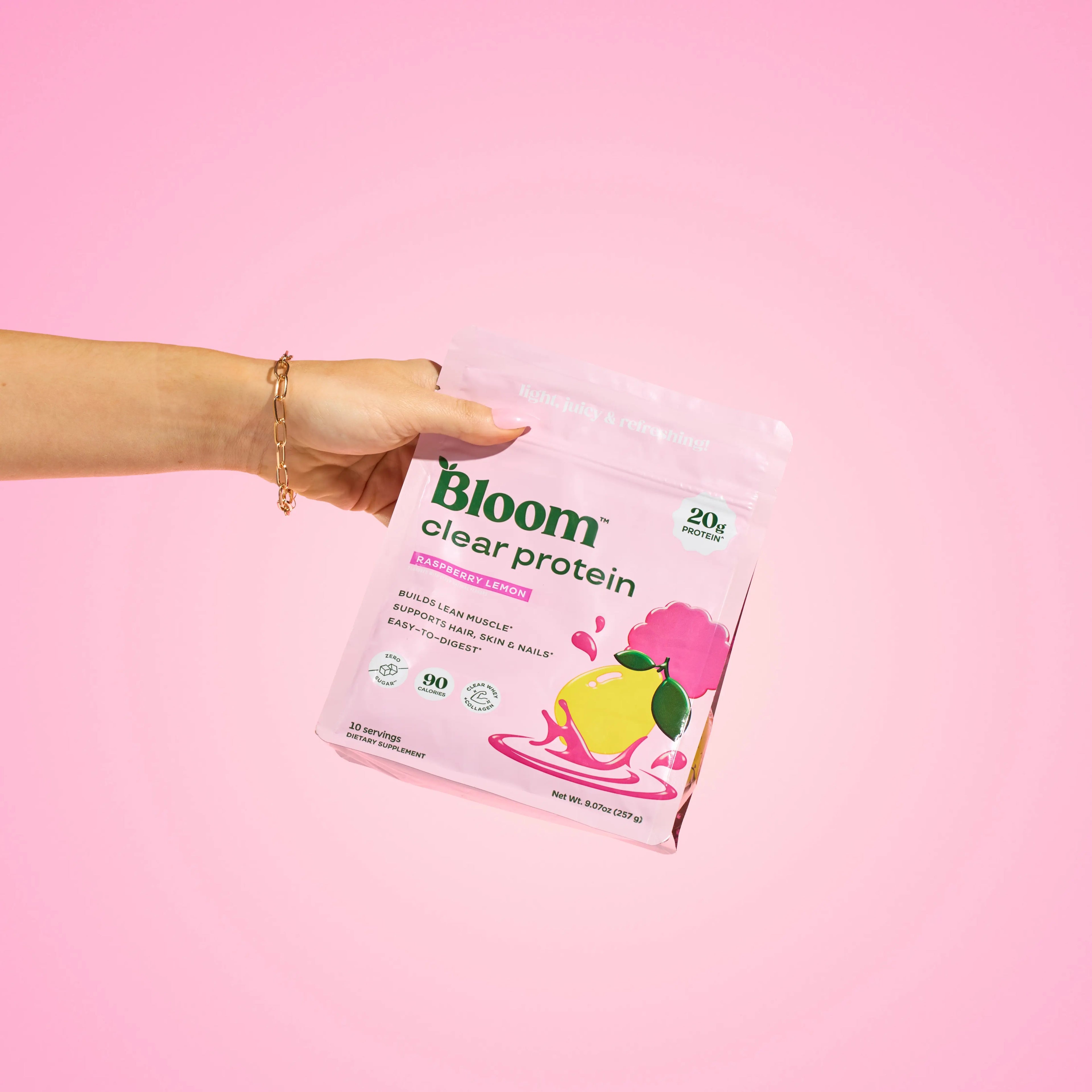✨ Bloom Nutrition Clear Protein – Whey + Colágeno, 20g Proteína, 0g Azúcar, Bebida Ligera y Refrescante ✨