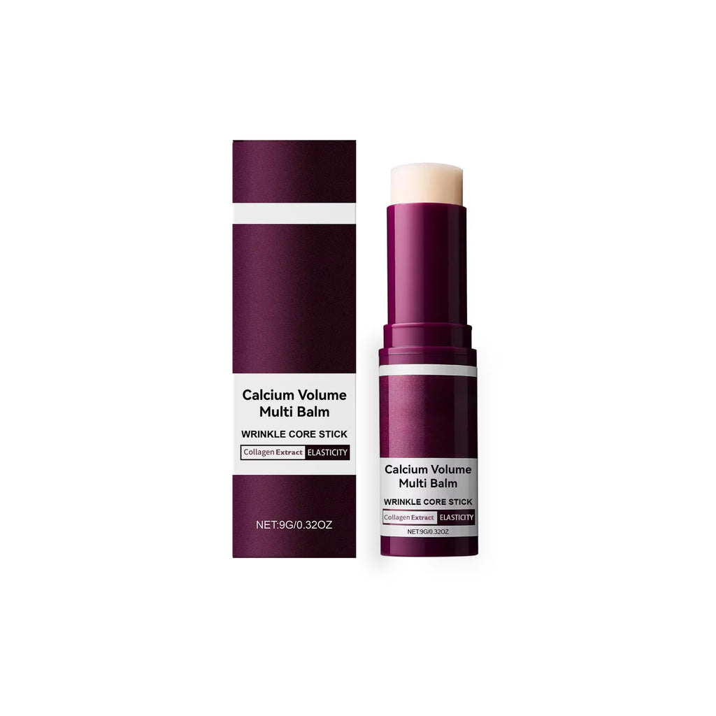 Calcium Volume Multi Balm Deep Hydration Face Skin Elasticity Enhanced Puffy Eyes Treatments anti Wrinkle Collagen Balm Stick 9G