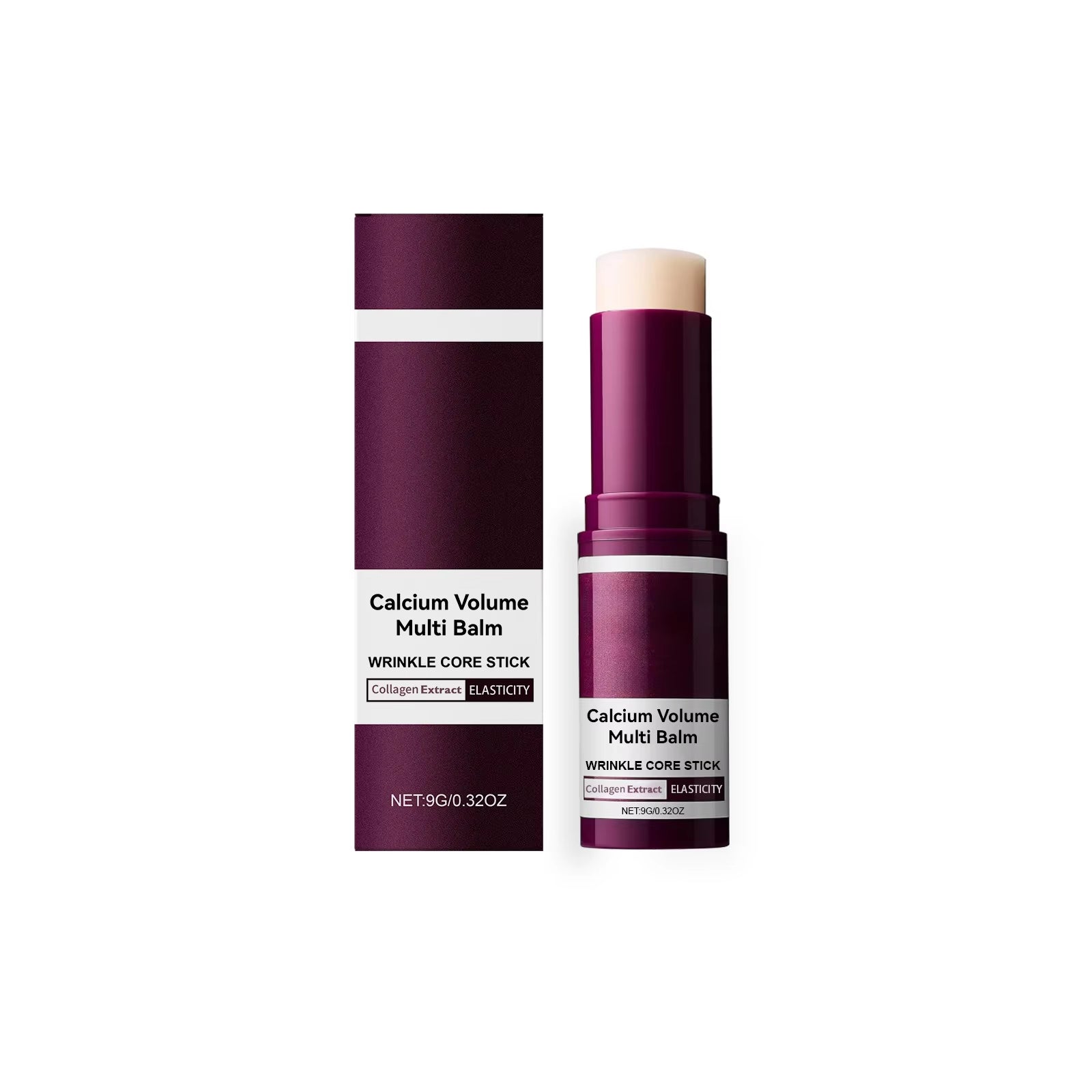 Calcium Volume Multi Balm Deep Hydration Face Skin Elasticity Enhanced Puffy Eyes Treatments anti Wrinkle Collagen Balm Stick 9G