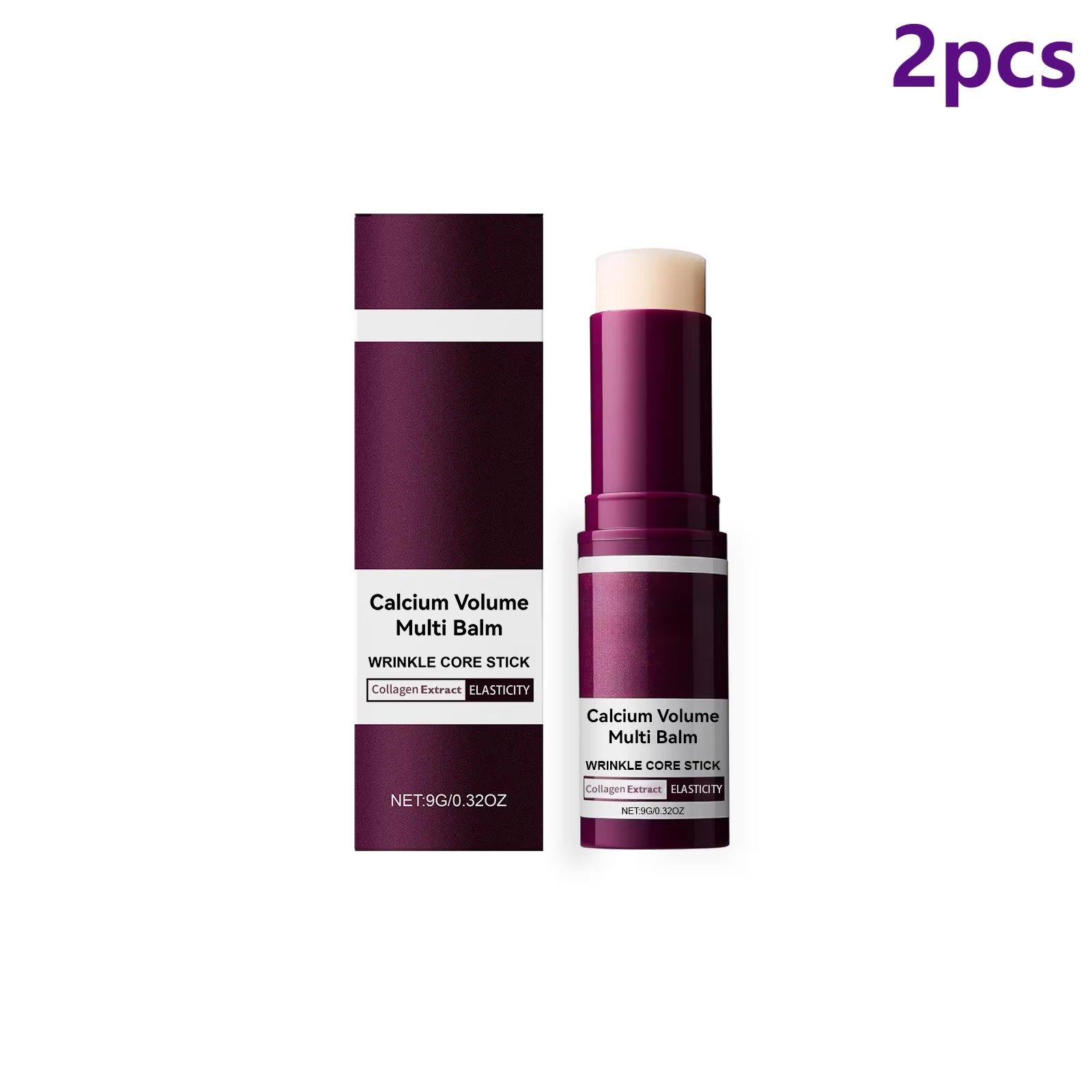 Calcium Volume Multi Balm Deep Hydration Face Skin Elasticity Enhanced Puffy Eyes Treatments anti Wrinkle Collagen Balm Stick 9G