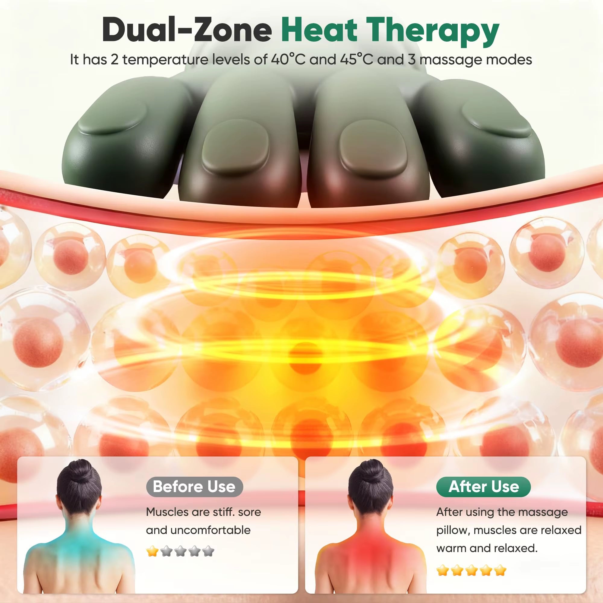 Wireless Bionic Finger Neck Shoulder Massager Kneading Shawl Brushless Motor Rechargeable Deep Massage for Home Office Travel Us